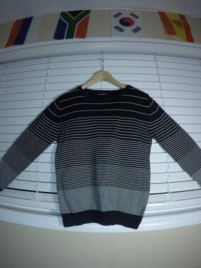D&G Navy Stripe Nautical Knit Sweater Men L Italy